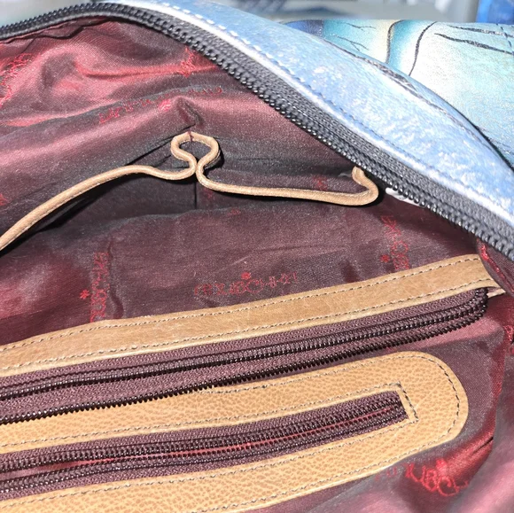 BEAUTIFUL  ALL LEATHER BUCKET KOI BAG Large - Picture 10 of 16